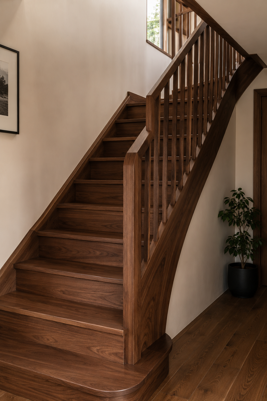 Escalier en noyer